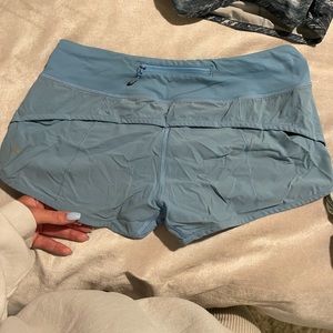 light blue lulu speed up shorts